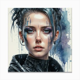 Cyberpunk Girl 1 Canvas Print