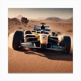 F1 Desert Canvas Print