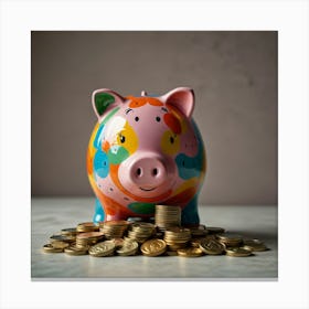 Piggy Bank 6 Canvas Print