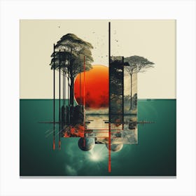 Abstract Painting Canvas Print