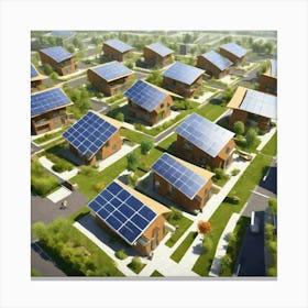 Solar Powered Houses Canvas Print