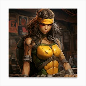 Myeera April Oneil Tmnt As A Supermodel Ultra Detailed Cyberpun 007b55e6 3f23 48af B4a6 27d1be839106 Canvas Print