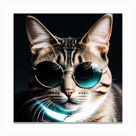 Cat With Sunglasses 1 Canvas Print