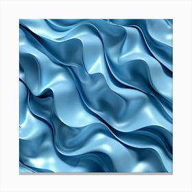 Blue Silk Background Canvas Print