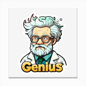 Genius Man Canvas Print