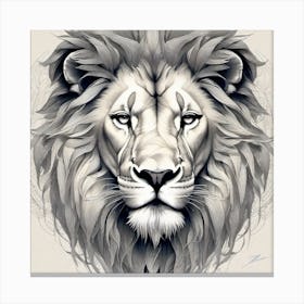 Lion Head 41 Canvas Print