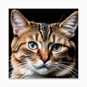 Bengal Cat Portrait Canvas Print