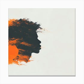 Silhouette Of A Woman 1 Canvas Print