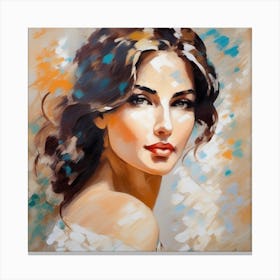 Portrait Of A Woman Canvas Print