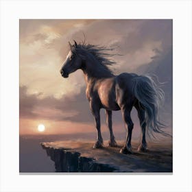 Sunset Horse 50 Canvas Print