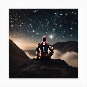 Iron Man Meditation 1 Canvas Print