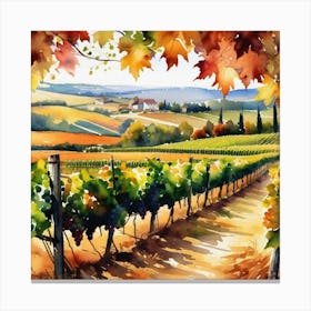Tuscany Vineyard Canvas Print
