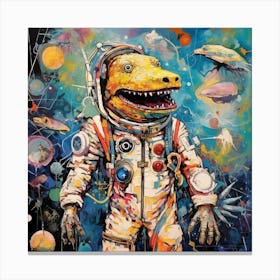 Lizard In Space Canvas Print