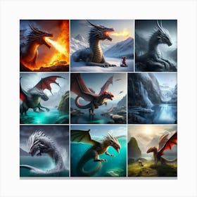 Dragons 1 Canvas Print