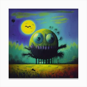 Monster In The House Canvas Print