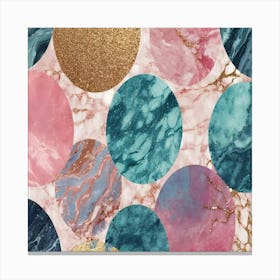 Marble Circles Canvas Print