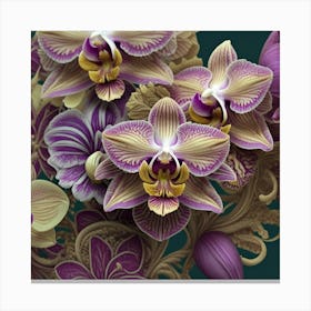 Purple Orchids Canvas Print