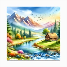 Landscape Painting 46 Canvas Print