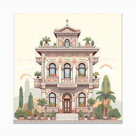 Building Canvas Print