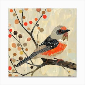 Bird On A Branch 4 Canvas Print