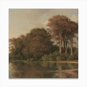 Lakeside Scene Canvas Print