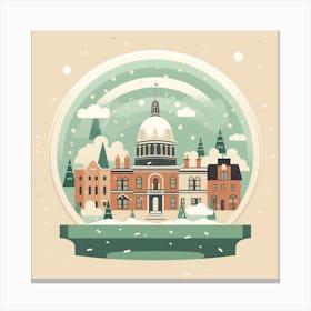 Dublin Ireland Snowglobe Canvas Print
