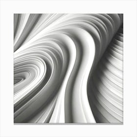 Abstract Paper Wavy Pattern Canvas Print