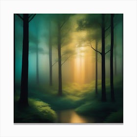 Mystical Forest Retreat 5 Canvas Print