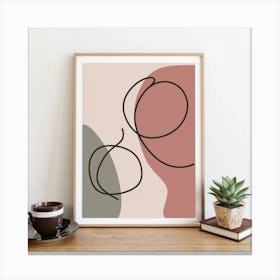 Abstract Line Art Print Painting Canvas Print