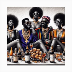 'The Party' Canvas Print