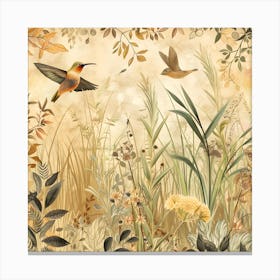 Lakeview With Birds Canvas Print