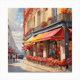 Paris Street Scene. 1 Canvas Print