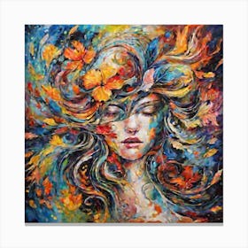 An Artistic Painting With Wonderful And Beautiful Colors Canvas Print