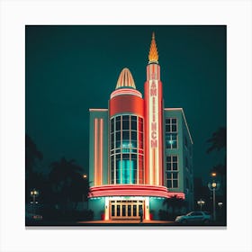 Night At The Theatre Canvas Print