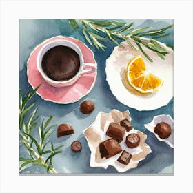 Still Life With Coffee (5) Canvas Print