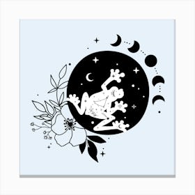 Moon Frog Canvas Print