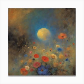 Moonflowers Canvas Print