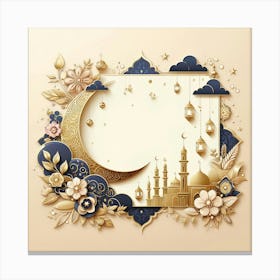 Islamic Ramadan Background Canvas Print