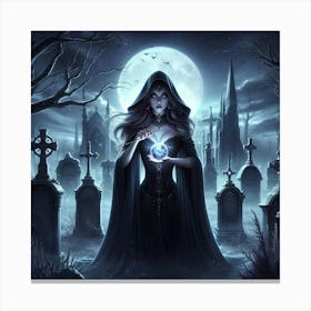 Gothic Witch Canvas Print