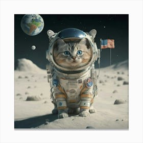 Cosmic Cat: Amazing Space Adventures. Canvas Print