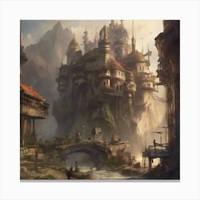 Fantasy City 91 Canvas Print