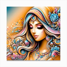 Hindi Painting Canvas Print