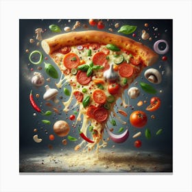 Pizza15 Canvas Print