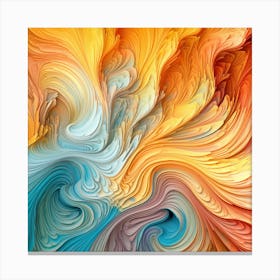 Abstract Swirls Canvas Print