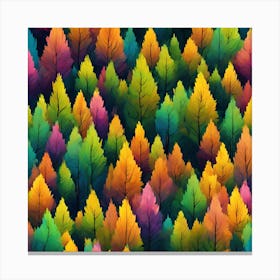 Colorful Trees Canvas Print