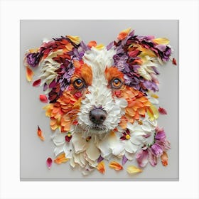 Flower Dog Canvas Print