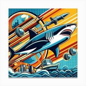 Pop Shark 1 Canvas Print