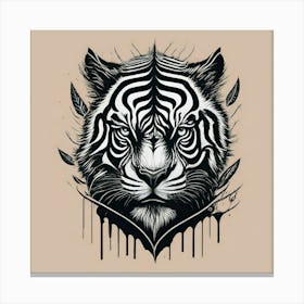 Tiger Head Canvas Print