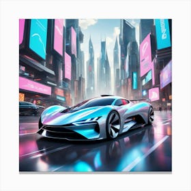 Futuristic Car 3 Canvas Print