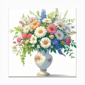 Vase Of Flowers Canvas Print